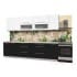 Шкаф навесной Интерлиния ВШ50-720-1дв модуль кухни Мила Пластик в цвете белый
