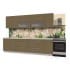 Шкаф под мойку Интерлиния НШ50мс-1дв модуль кухни Мила Пластик в цвете капучино