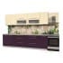 Шкаф под мойку Интерлиния НШ50мс-1дв модуль кухни Мила Пластик в цвете ваниль