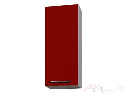 Шкаф навесной Интерлиния ВШ30-720-1дв модуль кухни Мила Пластик в цвете красный