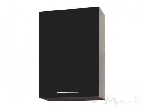 Шкаф навесной Интерлиния ВШ50-720-1дв модуль кухни Мила Пластик в цвете черный