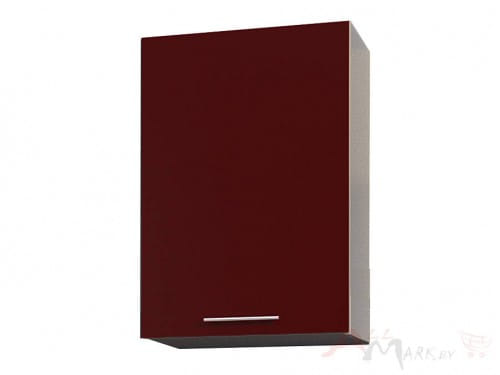 Шкаф навесной Интерлиния ВШ50-720-1дв модуль кухни Мила Пластик в цвете бордовый