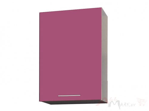 Шкаф навесной Интерлиния ВШ50-720-1дв модуль кухни Мила Пластик в цвете гортензия