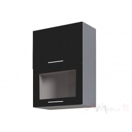 Шкаф навесной Интерлиния Мила Пластик ВШ50-720-2дг(1ст), черный