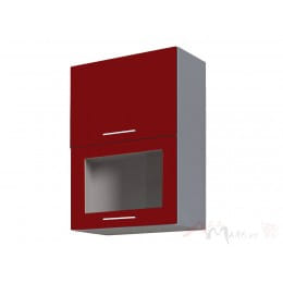 Шкаф под посуду Интерлиния Мила Пластик ВШС50-720-2дг(1ст), красный