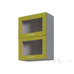 Шкаф под посуду Интерлиния Мила Пластик ВШС50-720-2дг(2ст), олива
