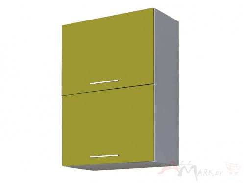 Шкаф навесной Интерлиния ВШ50-720-2дг модуль кухни Мила Пластик в цвете олива
