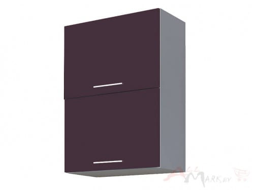 Шкаф навесной Интерлиния ВШ50-720-2дг модуль кухни Мила Пластик в цвете слива