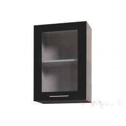 Шкаф навесной Интерлиния Мила Пластик ВШ50ст-720-1дв, черный