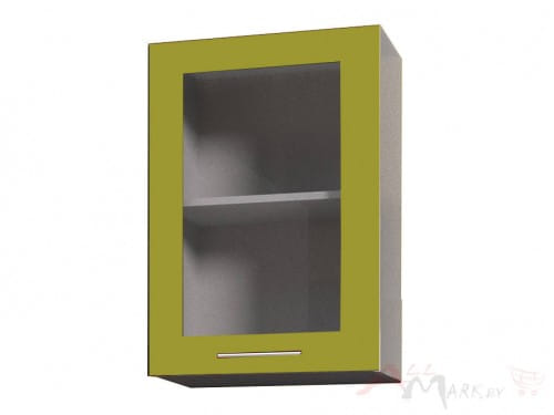 Шкаф под посуду Интерлиния ВШС50ст-720-1дв модуль кухни Мила Пластик в цвете олива