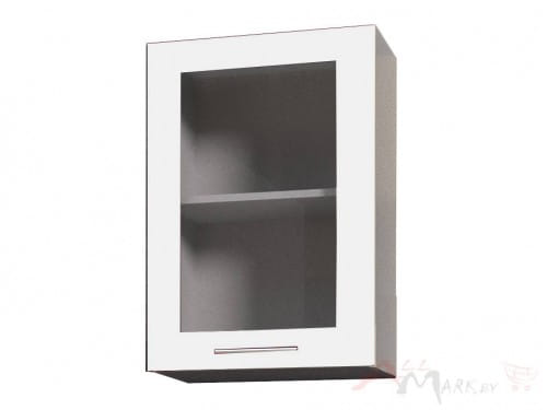 Шкаф навесной Интерлиния ВШ50ст-720-1дв модуль кухни Мила Пластик в цвете белый