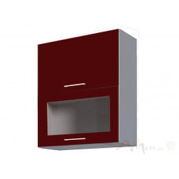 Шкаф под посуду Интерлиния Мила Пластик ВШС60-720-2дг(1ст), бордовый