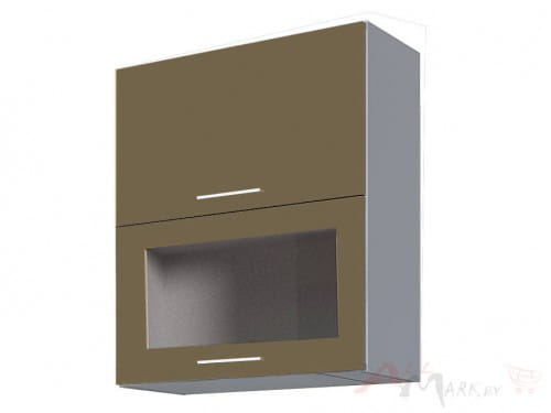 Шкаф под посуду Интерлиния ВШС60-720-2дг(1ст) модуль кухни Мила Пластик в цвете капучино