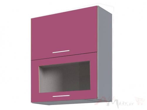Шкаф под посуду Интерлиния ВШС60-720-2дг(1ст) модуль кухни Мила Пластик в цвете гортензия