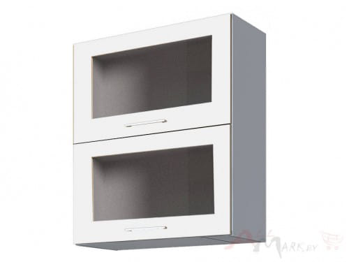 Шкаф под посуду Интерлиния ВШС60-720-2дг(2ст) модуль кухни Мила Пластик в цвете белый
