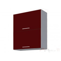 Шкаф под посуду Интерлиния Мила Пластик ВШС60-720-2дг, бордовый