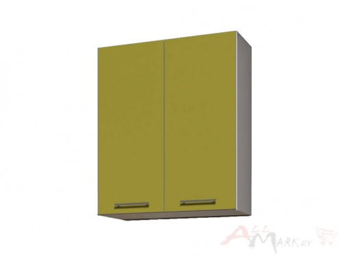 Шкаф навесной Интерлиния ВШ60-720-2дв модуль кухни Мила Пластик в цвете олива