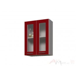 Шкаф навесной Интерлиния Мила Пластик ВШ60ст-720-2дв, красный