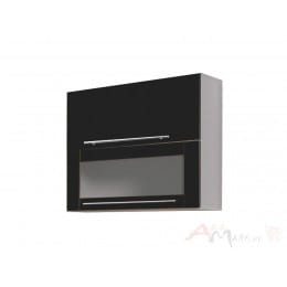 Шкаф под посуду Интерлиния Мила Пластик ВШС80-720-2дг(1ст), черный