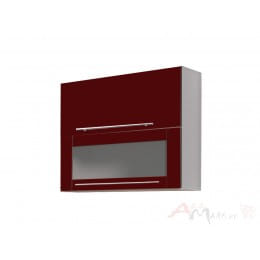 Шкаф под посуду Интерлиния Мила Пластик ВШС80-720-2дг(1ст), бордовый