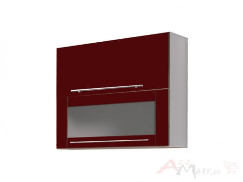 Шкаф под посуду Интерлиния ВШС70-720-2дг(1ст) модуль кухни Мила Пластик в цвете бордовый