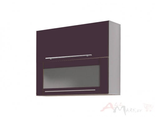 Шкаф под посуду Интерлиния ВШС80-720-2дг(1ст) модуль кухни Мила Пластик в цвете слива