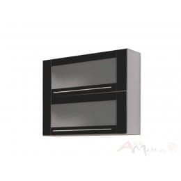 Шкаф под посуду Интерлиния Мила Пластик ВШС70-720-2дг(2ст), черный