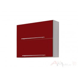 Шкаф под посуду Интерлиния Мила Пластик ВШС80-720-2дг, красный
