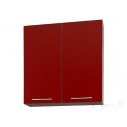 Шкаф под посуду Интерлиния Мила Пластик ВШС70-720-2дв, красный