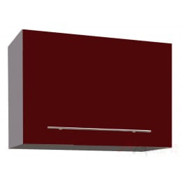 Шкаф под вытяжку Интерлиния Мила Пластик ВШГ60-360, бордовый