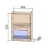 Шкаф под посуду Интерлиния ВШС50-720-2дг(1ст) модуль кухни Мила Пластик в цвете ваниль