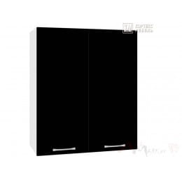 Шкаф настенный для посуды Кортекс-мебель Корнелия Лира ВШ60с, черный