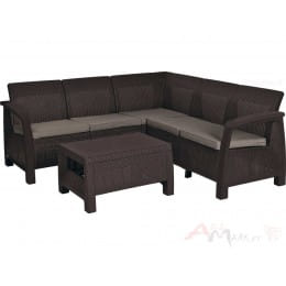 Комплект мебели Keter Corfu Relax Set коричневый