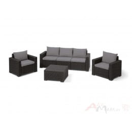 Комплект мебели Keter California 3 Seater Set (графит)