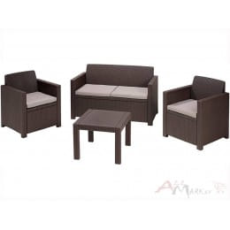 Комплект мебели Keter Alabama set (коричневый)