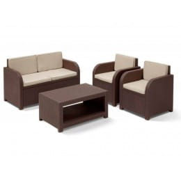 Комплект мебели Keter Modena Set (коричневый)