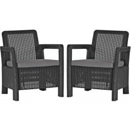 Комплект мебели Keter Tarifa 2 chairs серый