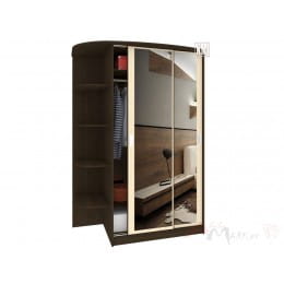 Шкаф-купе Кортекс-мебель Лагуна ШК06-02 левая консоль, венге / венге светлый