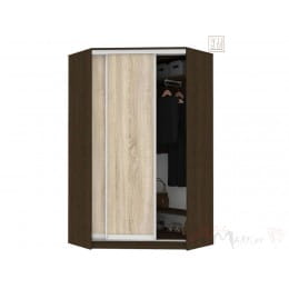 Шкаф-купе Кортекс-мебель Сенатор ШК30 классика (угловой), венге / дуб сонома