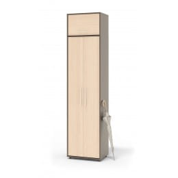 Шкаф с антресолью Сокол-мебель ШО-1 + ШН-1 венге / беленый дуб