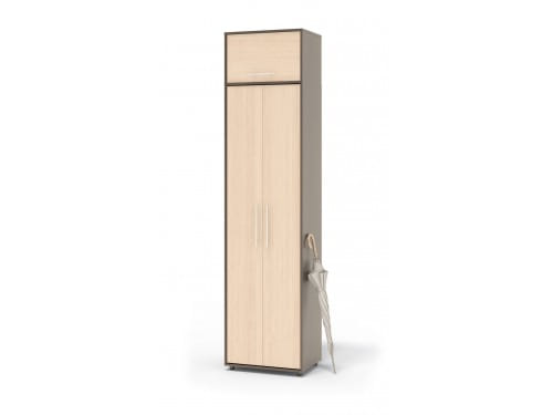 Шкаф с антресолью Сокол-мебель ШО-1 + ШН-1 венге / беленый дуб