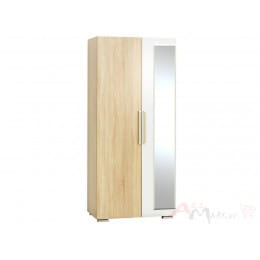 Шкаф двухстворчатый SV-мебель (МС Лагуна 2 К), дуб сонома/белый глянец