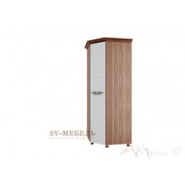 Шкаф угловой SV-мебель (МС Лагуна 7 К), ясень шимо темный/мдф «жемчуг»