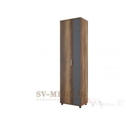 Шкаф SV-мебель Визит 1 МДФ дуб каньон / серый