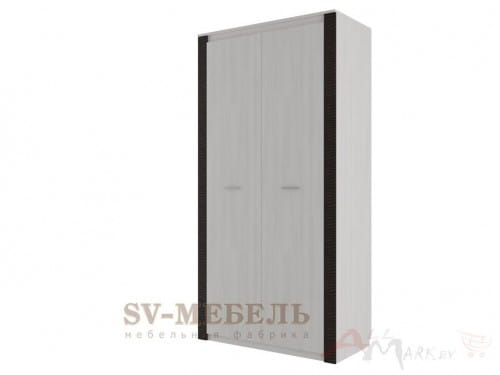 SV-мебель, Модульная система "Гамма 20 К" Шкаф комбинированный Ясень анкор светлый/Венге