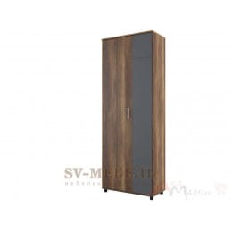 Шкаф SV-мебель Визит 1 МДФ комбинированный дуб каньон / серый