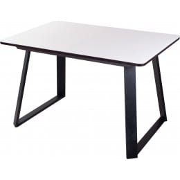 Стол со стеклом Домотека Танго ПР-1 (белый/венге/91) 80х120(157)