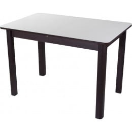 Стол со стеклом Домотека Танго ПР-1 (белый/венге/04) 80х120(157)