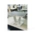 Стол с керамогранитом Болеро ПР-1 (серый/белый/03) 80х120(159), Домотека