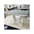 Стол с керамогранитом Болеро ПР-1 (серый/белый/03) 80х120(159), Домотека